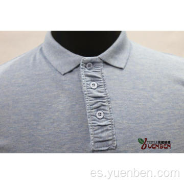 Tejido jacquard sólido con camisas de hombre con tapeta arrugada